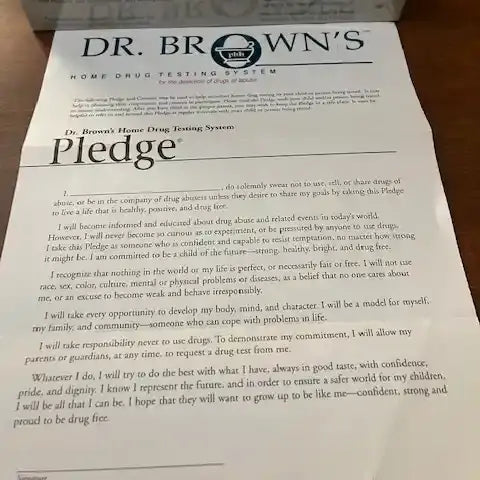 3. Drug Free Pledge